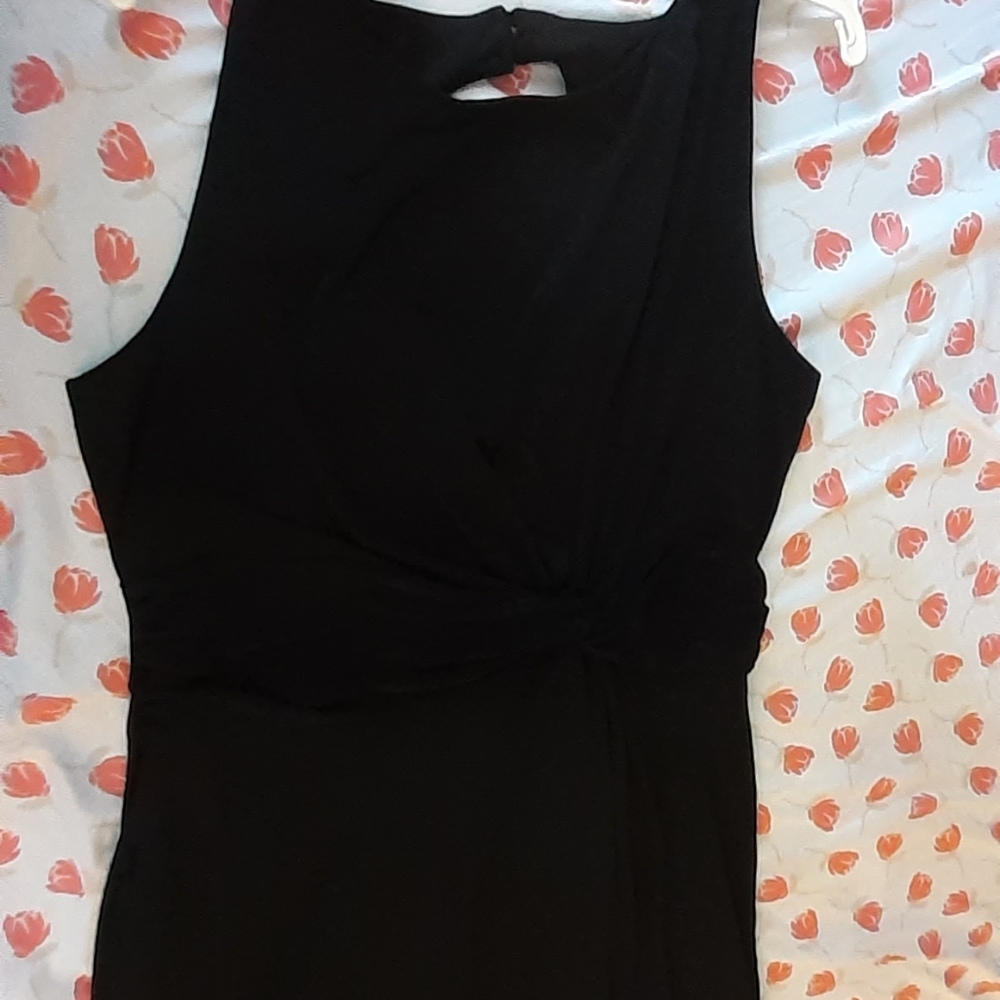 NWOT stretchy black sheath dress